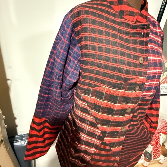 Sacred Threads brand new Plaid Women's Jacket coat sz S/M $68 - Picture 4 of 6